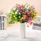 12 Bundles Artificial Outdoor Flowers UV Resistant Faux Plants Shrubs Bulk Set, Colorful Daffodils Boxwood Plastic Hanging Planter Porch Window Spring Summer Home Garden Decor